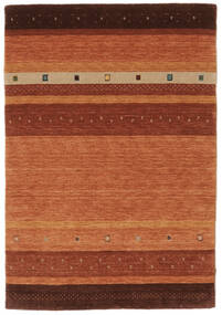  ギャッベ インド 絨毯 124X177 モダン 手織り 深紅色の/黒 (ウール, インド)