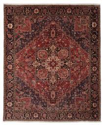 305X363 絨毯 ヘリーズ 絨毯 オリエンタル 黒/深紅色の 大きな (ウール, ペルシャ/イラン)