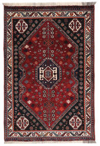  カシュガイ 絨毯 110X165 オリエンタル 手織り 黒/深紅色の (ウール, )