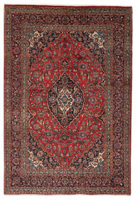 絨毯 マシュハド 絨毯 200X296 深紅色の/黒 (ウール, ペルシャ/イラン)