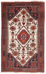 155X250 絨毯 カシュガイ 絨毯 オリエンタル 深紅色の/黒 (ウール, ペルシャ/イラン)