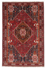 160X246 絨毯 カシュガイ 絨毯 オリエンタル 深紅色の/黒 (ウール, ペルシャ/イラン)