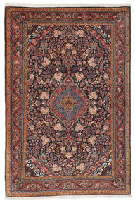 サルーク 絨毯 104X156 オリエンタル 手織り 濃い茶色/黒 (ウール, ペルシャ/イラン)