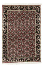  タブリーズ 50 Raj 絨毯 100X147 オリエンタル 手織り 黒/濃い茶色/ホワイト/クリーム色 (ウール/絹, ペルシャ/イラン)