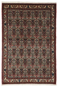絨毯 アバデ 絨毯 105X158 黒/深紅色の (ウール, ペルシャ/イラン)