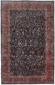 293X460 絨毯 オリエンタル アンティーク Manchester カシャン 黒/深紅色の 大きな (ウール, ペルシャ/イラン)