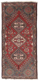 73X160 絨毯 カシュガイ 絨毯 オリエンタル 手織り 廊下 カーペット 深紅色の/黒 (ウール, ペルシャ/イラン)