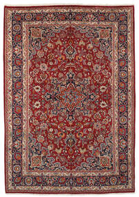 絨毯 マシュハド 絨毯 200X285 深紅色の/黒 (ウール, ペルシャ/イラン)