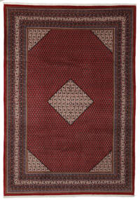 絨毯 ペルシャ サルーク Mir 絨毯 250X360 黒/深紅色の 大きな (ウール, ペルシャ/イラン)
