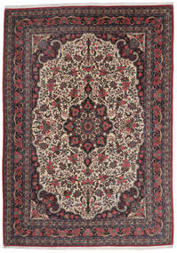 絨毯 ペルシャ ビジャー 絨毯 221X317 黒/深紅色の (ウール, ペルシャ/イラン)