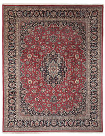  マシュハド 絨毯 300X378 オリエンタル 手織り 深紅色の/茶 大きな (ウール, )