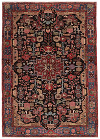  ナハバンド オールド 絨毯 205X290 オリエンタル 手織り 黒/濃い茶色 (ウール, ペルシャ/イラン)