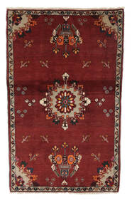 手織り ハマダン 絨毯 118X191 ペルシャ ウール 絨毯 深紅色の/黒 小 絨毯 