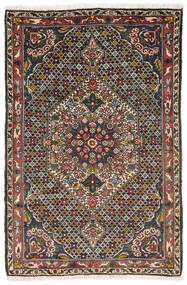  バクティアリ Collectible 絨毯 108X163 オリエンタル 手織り 黒/濃い茶色 (ウール, ペルシャ/イラン)
