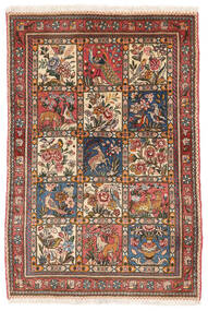  バクティアリ Collectible 絨毯 104X157 オリエンタル 手織り 濃い茶色/ベージュ (ウール, ペルシャ/イラン)
