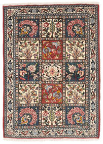  バクティアリ Collectible 絨毯 111X155 オリエンタル 手織り 黒/濃い茶色 (ウール, ペルシャ/イラン)