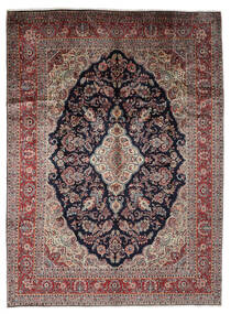 絨毯 オリエンタル ハマダン シャフバフ 絨毯 279X378 黒/深紅色の 大きな (ウール, ペルシャ/イラン)