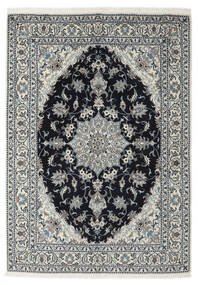  ナイン 絨毯 168X236 オリエンタル 手織り 黒/薄い灰色 (ウール, ペルシャ/イラン)