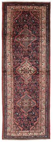 絨毯 アサダバード 絨毯 105X300 廊下 カーペット 黒/深紅色の (ウール, ペルシャ/イラン)