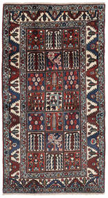  バクティアリ 絨毯 104X190 オリエンタル 手織り 黒 (ウール, ペルシャ/イラン)