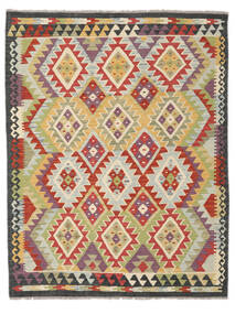  キリム アフガン オールド スタイル 絨毯 155X197 オリエンタル 手織り オレンジ/深紅色の (ウール, )