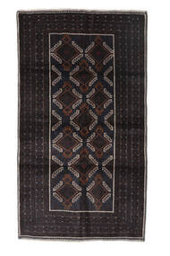  バルーチ 絨毯 111X194 オリエンタル 手織り 黒 (ウール, アフガニスタン)