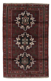  バルーチ 絨毯 100X165 オリエンタル 手織り 黒/ホワイト/クリーム色 (ウール, アフガニスタン)