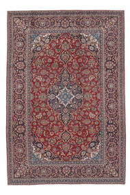 絨毯 オリエンタル カシャン 絨毯 211X313 深紅色の/黒 (ウール, ペルシャ/イラン)