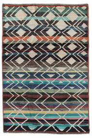  Moroccan Berber - Afghanistan 絨毯 123X178 モダン 手織り 黒 (ウール, アフガニスタン)