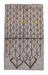  Moroccan Berber - Afghanistan 絨毯 78X127 モダン 手織り 薄茶色/黒 (ウール, アフガニスタン)