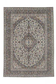 手織り カシャン 絨毯 292X396 ペルシャ ウール 絨毯 茶/濃いグレー 大 絨毯 