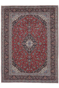 絨毯 オリエンタル カシャン 絨毯 280X384 深紅色の/黒 大きな (ウール, ペルシャ/イラン)
