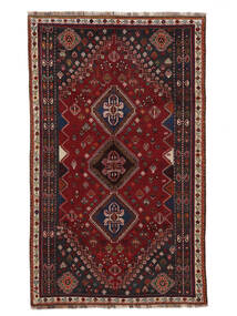  カシュガイ 絨毯 159X260 オリエンタル 手織り 黒/深紅色の (ウール, )