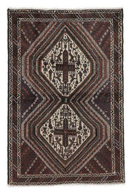  アフシャル Shahre Babak 絨毯 94X137 オリエンタル 手織り 黒/ホワイト/クリーム色 (ウール, ペルシャ/イラン)