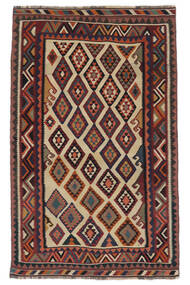 151X244 絨毯 オリエンタル キリム ヴィンテージ 絨毯 黒/深紅色の (ウール, ペルシャ/イラン)