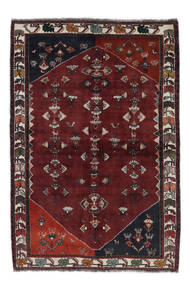 絨毯 オリエンタル カシュガイ 絨毯 150X219 黒/深紅色の (ウール, ペルシャ/イラン)