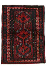  ロリ 絨毯 150X201 オリエンタル 手織り 黒/深紅色の (ウール, )