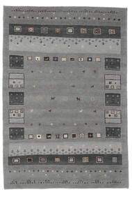  ギャッベ インド 絨毯 160X230 モダン 手織り 黒/濃いグレー/深緑色の (ウール, インド)