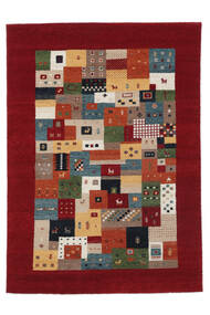  ギャッベ インド 絨毯 160X230 モダン 手織り 黒/濃い茶色 (ウール, インド)