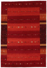  ギャッベ インド 絨毯 200X300 モダン 手織り 深紅色の/黒 (ウール, インド)