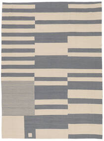  キリム モダン 絨毯 209X284 モダン 手織り 薄茶色/濃いグレー (ウール, アフガニスタン)