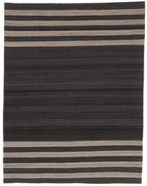 絨毯 キリム Ariana 220X278 黒/茶 (ウール, アフガニスタン)