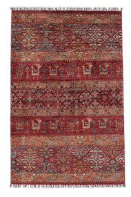手織り Shabargan 絨毯 102X151 ウール 絨毯 深紅色の/茶 小 絨毯 