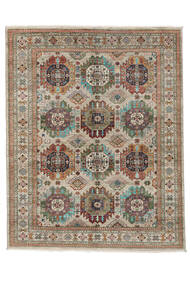  Shabargan 絨毯 155X194 オリエンタル 手織り 濃い茶色 (ウール, アフガニスタン)