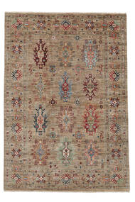  Shabargan 絨毯 170X245 オリエンタル 手織り 濃い茶色/ホワイト/クリーム色 (ウール, アフガニスタン)