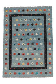  キリム Nimbaft 絨毯 166X238 モダン 手織り 青/ホワイト/クリーム色/紺色の (ウール, アフガニスタン)