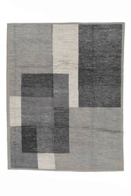  Contemporary Design 絨毯 236X305 モダン 手織り 黒/ホワイト/クリーム色/濃いグレー (ウール, アフガニスタン)