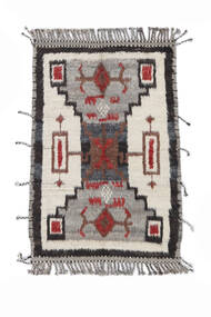  Moroccan Berber - Afghanistan 絨毯 120X179 モダン 手織り ホワイト/クリーム色/濃いグレー (ウール, アフガニスタン)