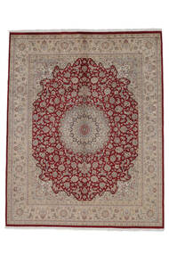 絨毯 タブリーズ Royal 絨毯 243X305 茶/深紅色の ( インド)
