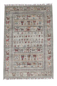  Shabargan 絨毯 125X181 オリエンタル 手織り 濃いグレー/ベージュ (ウール, アフガニスタン)
